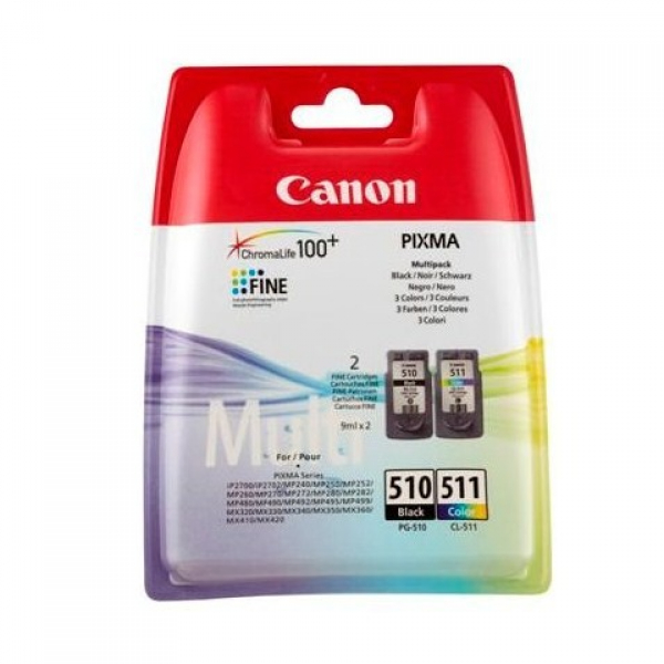 Canon PG-510 + CL-511 Renkli + Siyah 2‘li Set...